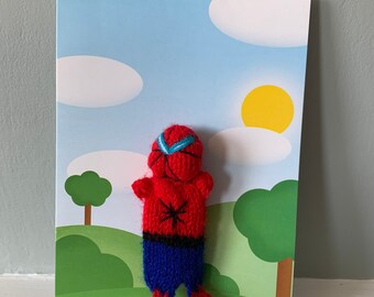 spiderman finger puppet