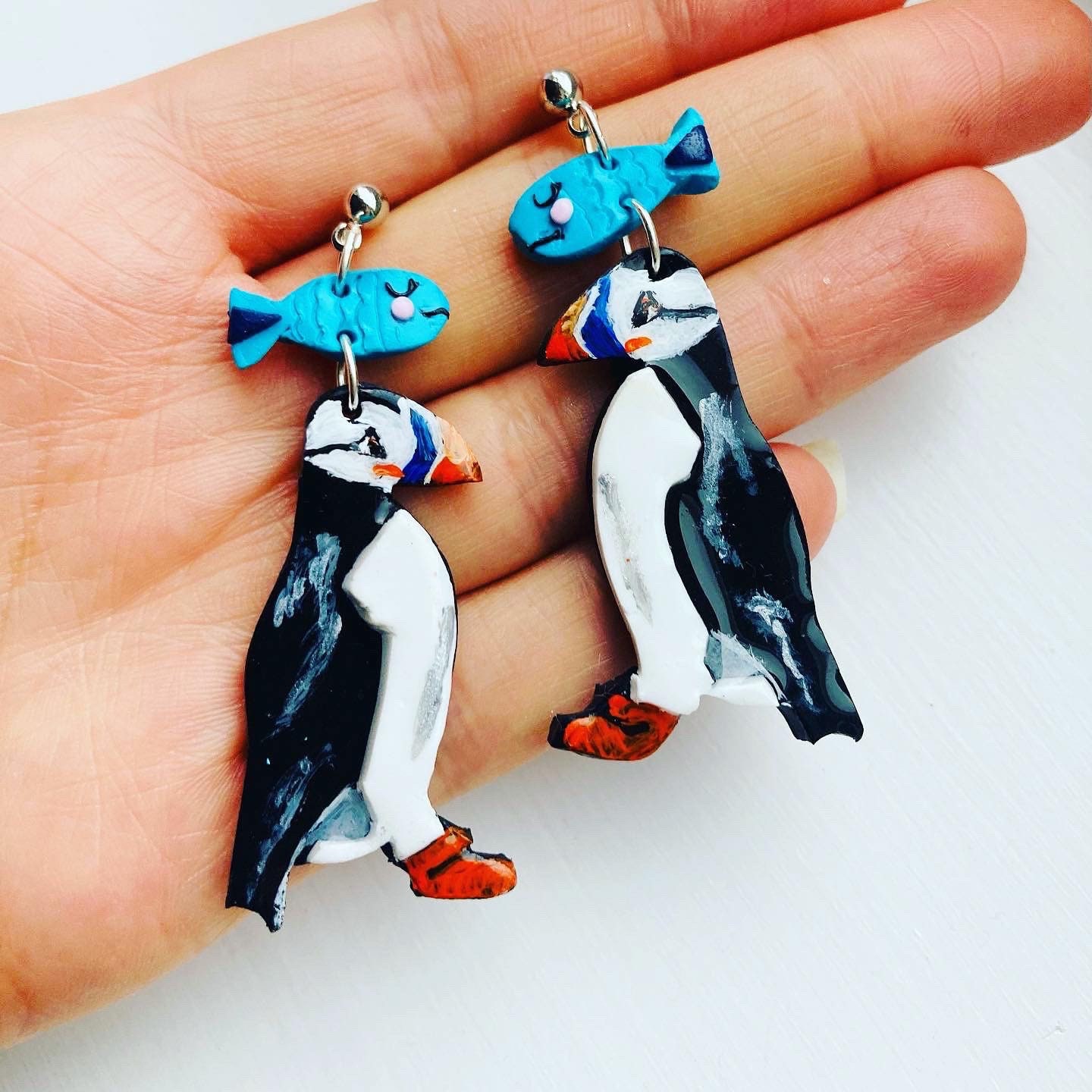 Polymer Clay Earrings// Puffin Earrings// Animal Earrings// - Etsy Singapore Polymer Clay Earrings// Puffin Earrings// Animal Earrings// - Etsy Singapore