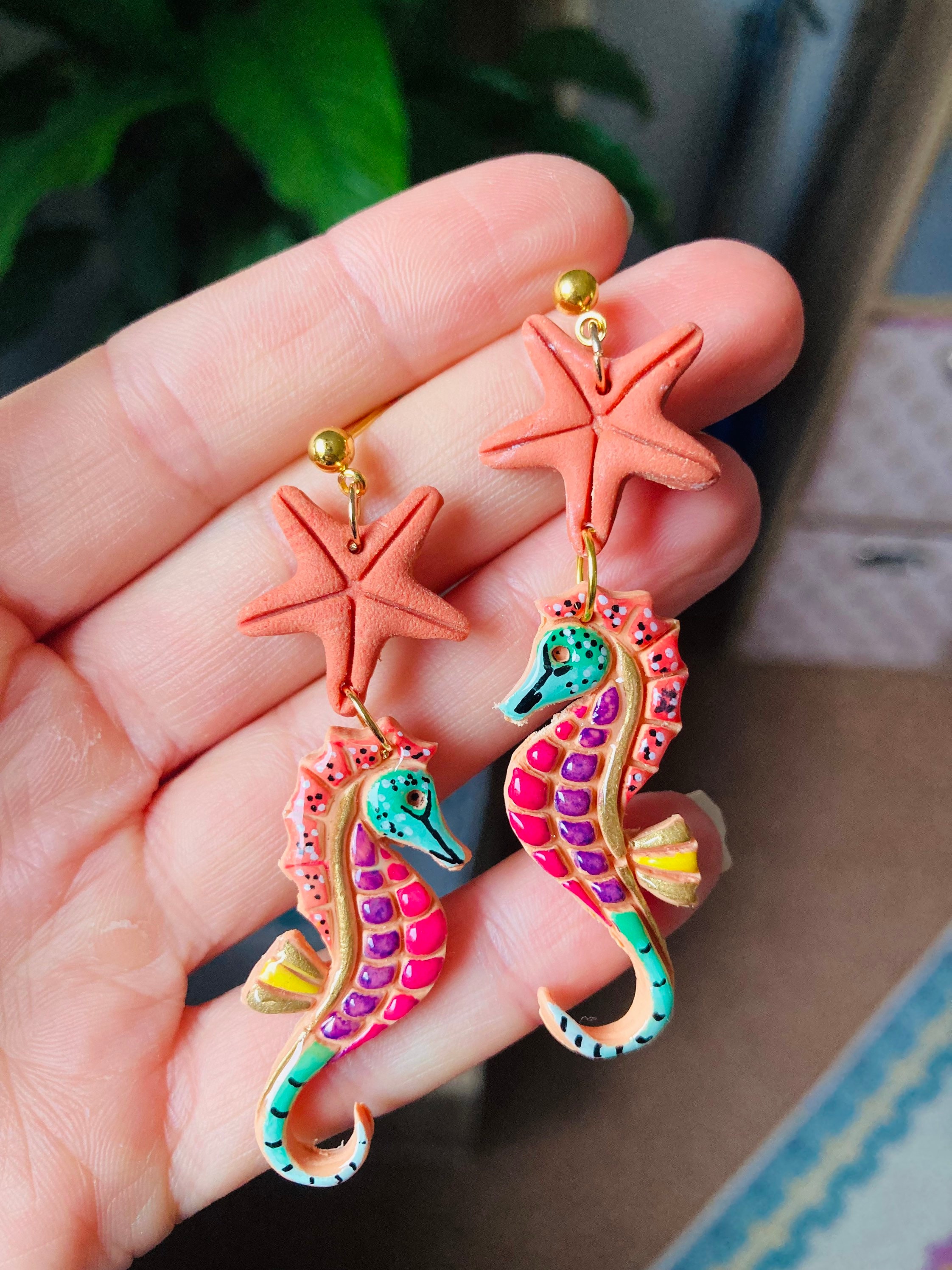 Seahorse Earrings// Summer Earrings// Starfish Earrings// Spring Seahorse Earrings// Summer Earrings// Starfish Earrings// Spring