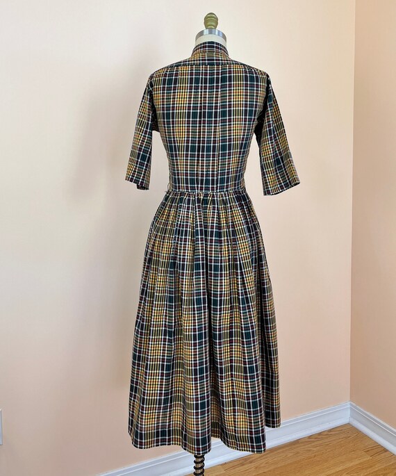 1950's Vintage Shirt Dress - Vintage Cotton Dress… - image 6