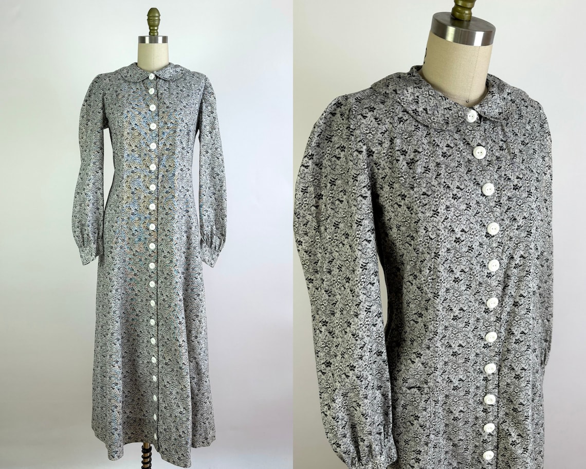 1930s Rayon House Dress S M