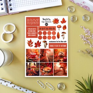 Sticker Sheet – Big Edition 20. A-5, Fall Stickers, Autumn Stickers, Word Stickers, Seasonal Stickers, Bujo Stickers, Planner Stickers