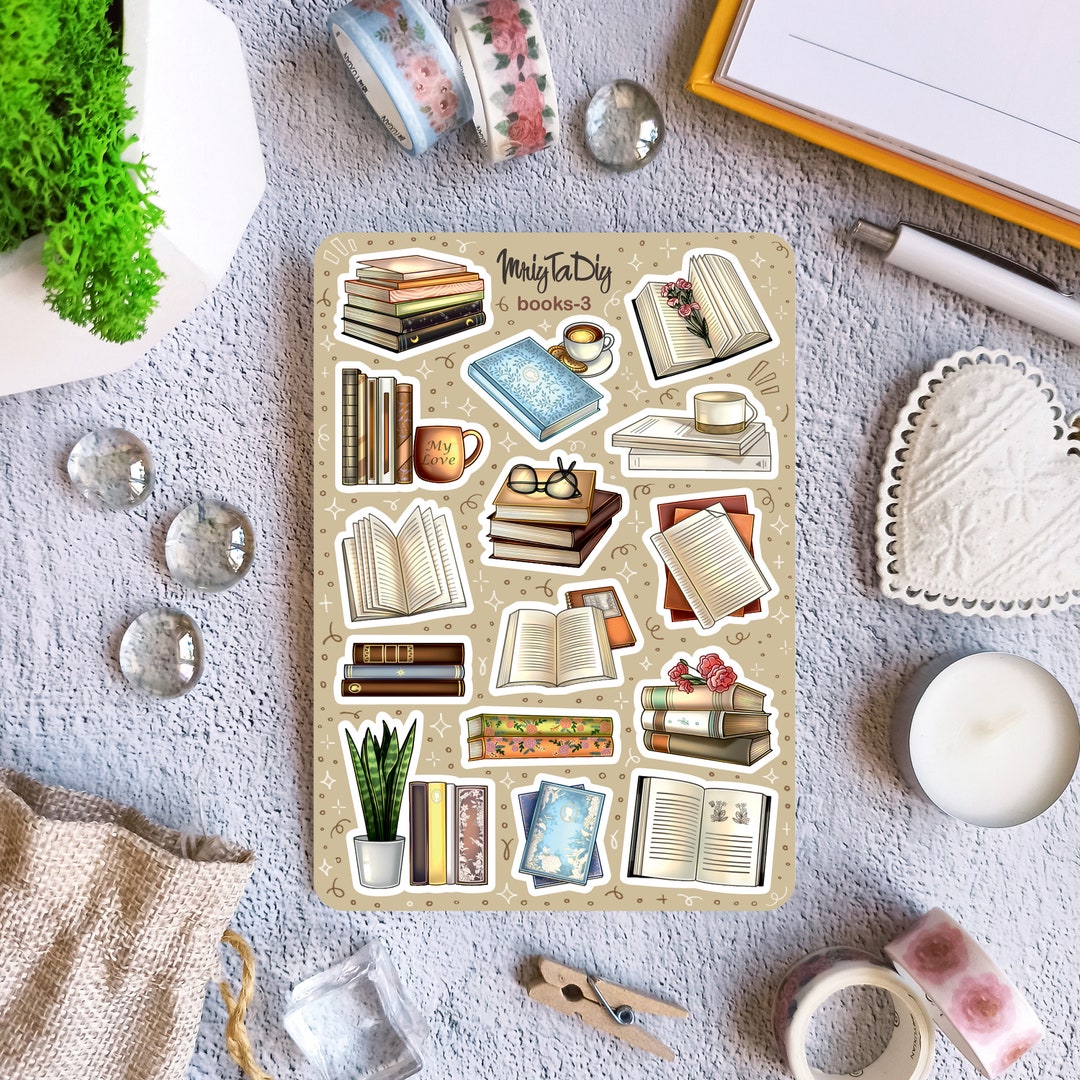 Sticker Sheet Books3. Bullet Journal Stickers, Planner Stickers