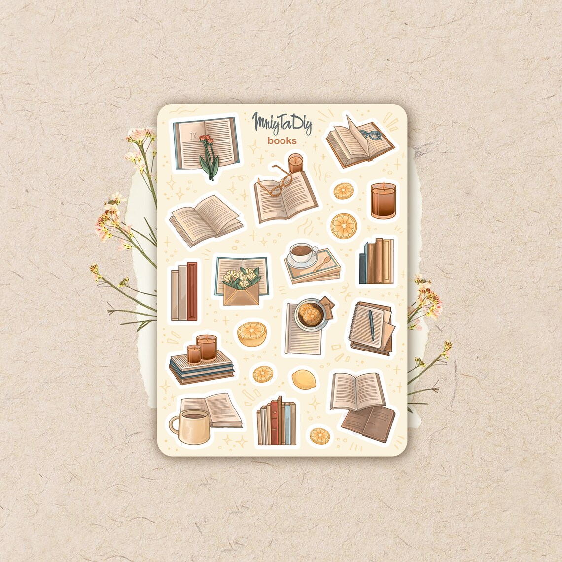 Sticker Sheet Books. Bullet Journal Stickers Planner Etsy