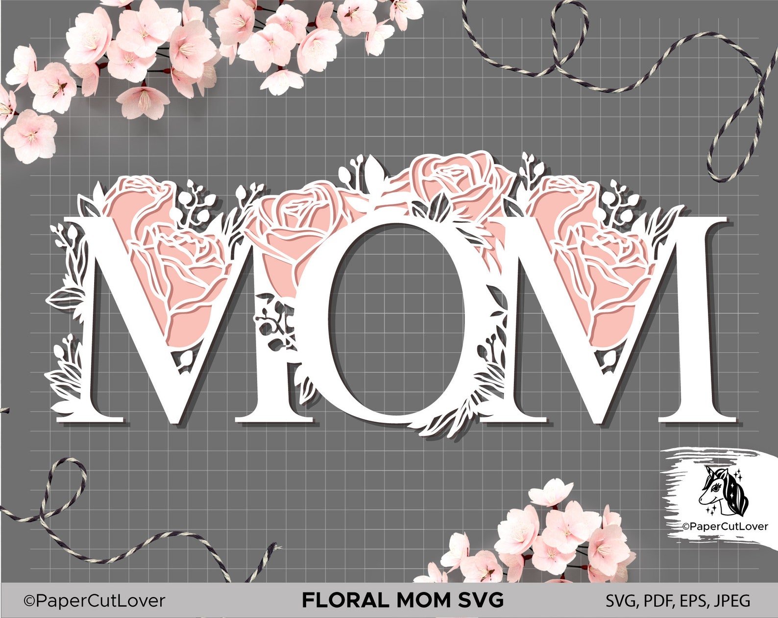 Mama Floral Svg Floral Mom Svg Mothers Day Svg Mom With Etsy