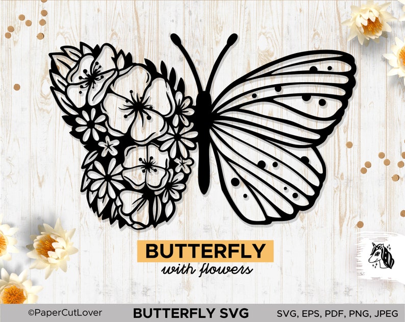 Download Butterfly Svg Stacked Butterfly Svg Butterfly Vector Floral Butterfly With Flower Svg Paper Stickers Labels Tags Deshpandefoundationindia Org