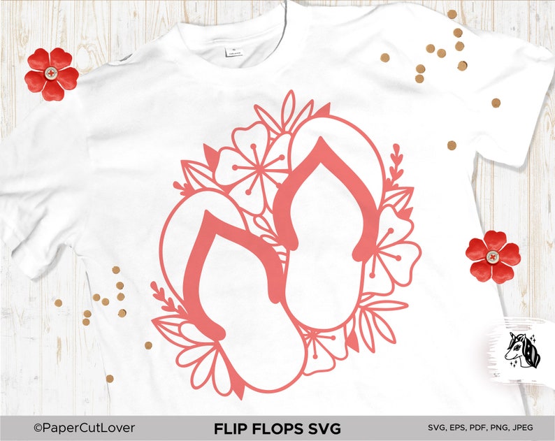 Flip Flops SVG Cut Summer Svg File for Cut Iron On Coloring Book Summer Coloring Page Beach SVG