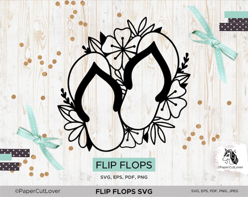 Flip Flops SVG Cut Summer Svg File for Cut Iron On Coloring Book Summer Coloring Page Beach SVG
