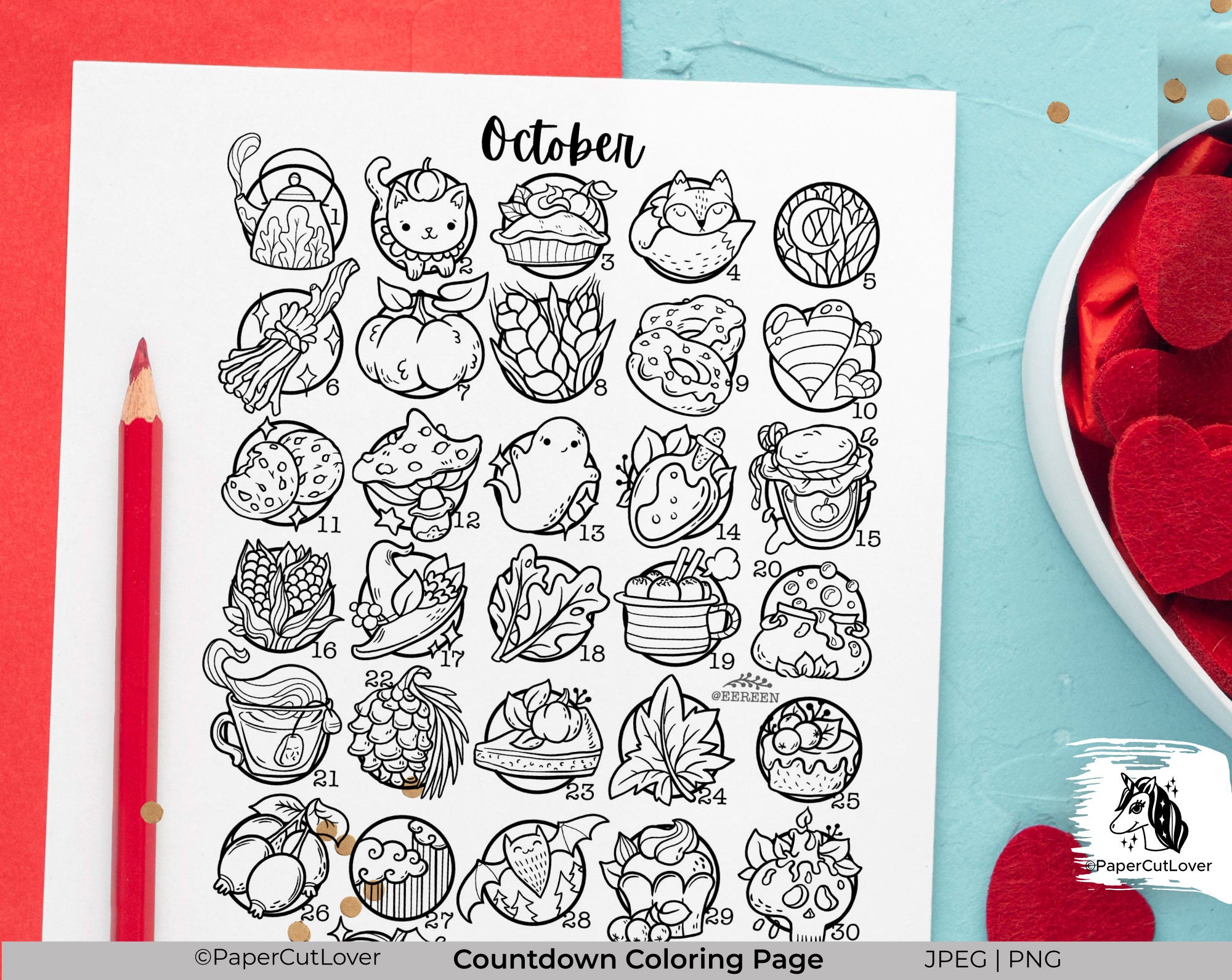 October Coloring Sheets Counting Up Printables Free