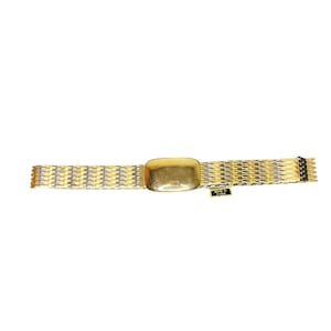 Vintage 80s Disco Gold-Tone Chainmail Stretch Belt With Clasp Closure, NWT