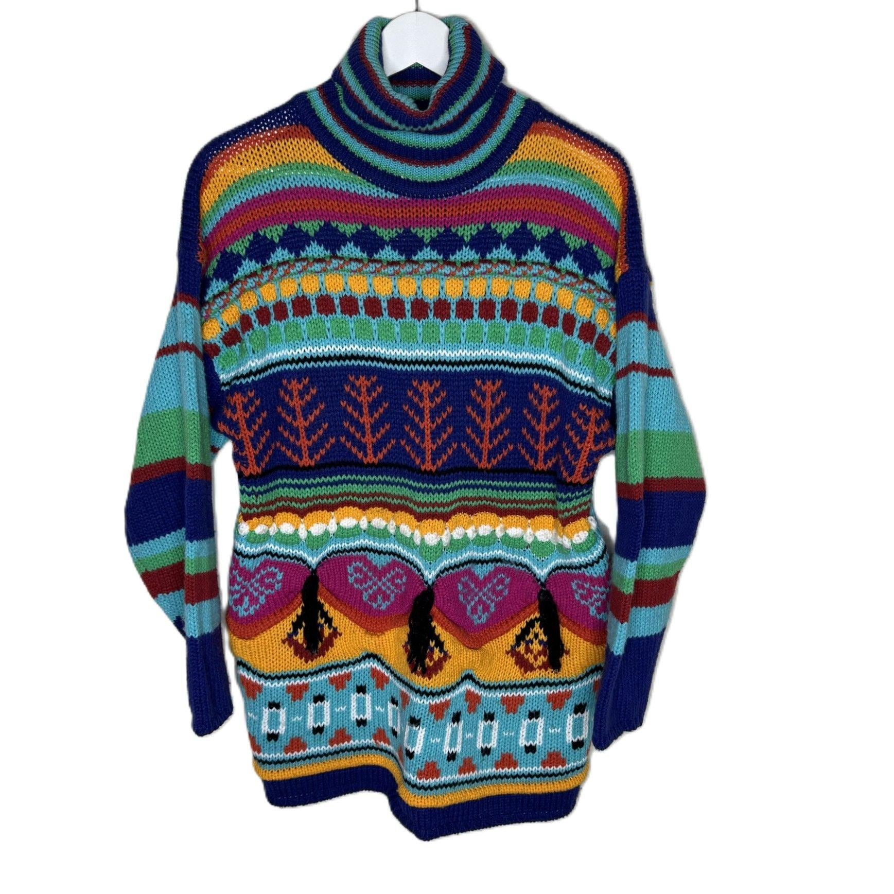 Vibrant Sweater 90s - Etsy
