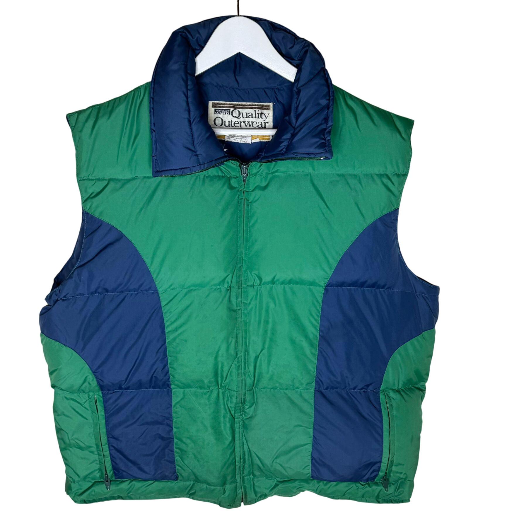 ジャケット・アウター 80s vintage reversible down vest jacket Retro