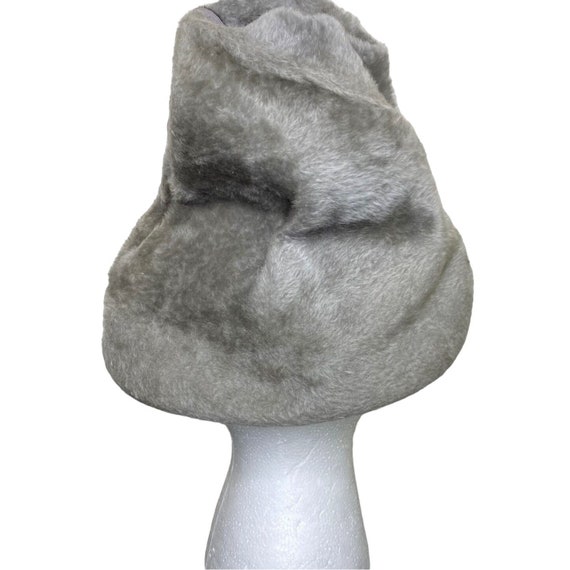 Vintage 50s Gray Faux Fur Musketeer Austrian Hiki… - image 3