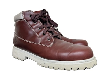 Vintage 90s Timberland Men's Brown Leather 6