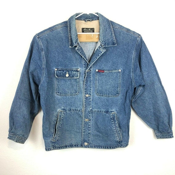 Vintage Eddie Bauer Men’s Tall XL Denim Chore Jack