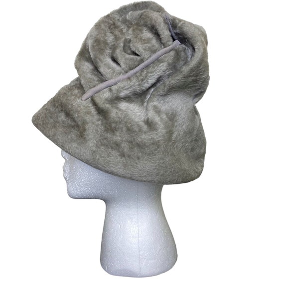 Vintage 50s Gray Faux Fur Musketeer Austrian Hiki… - image 2