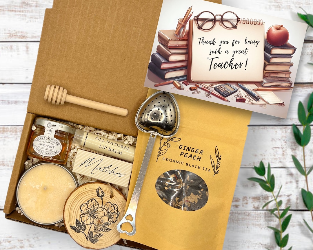 Personalized Teacher Gift Box, Teacher Appreciation Gift Basket, Loose