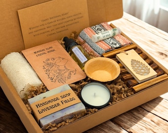 Sister Spa Gift Box – Thoughtful Women Birthday Gift, Long Distance Care Package, Big Sister or Sister-in-Law Gift Set, Hygge Self Care Kit