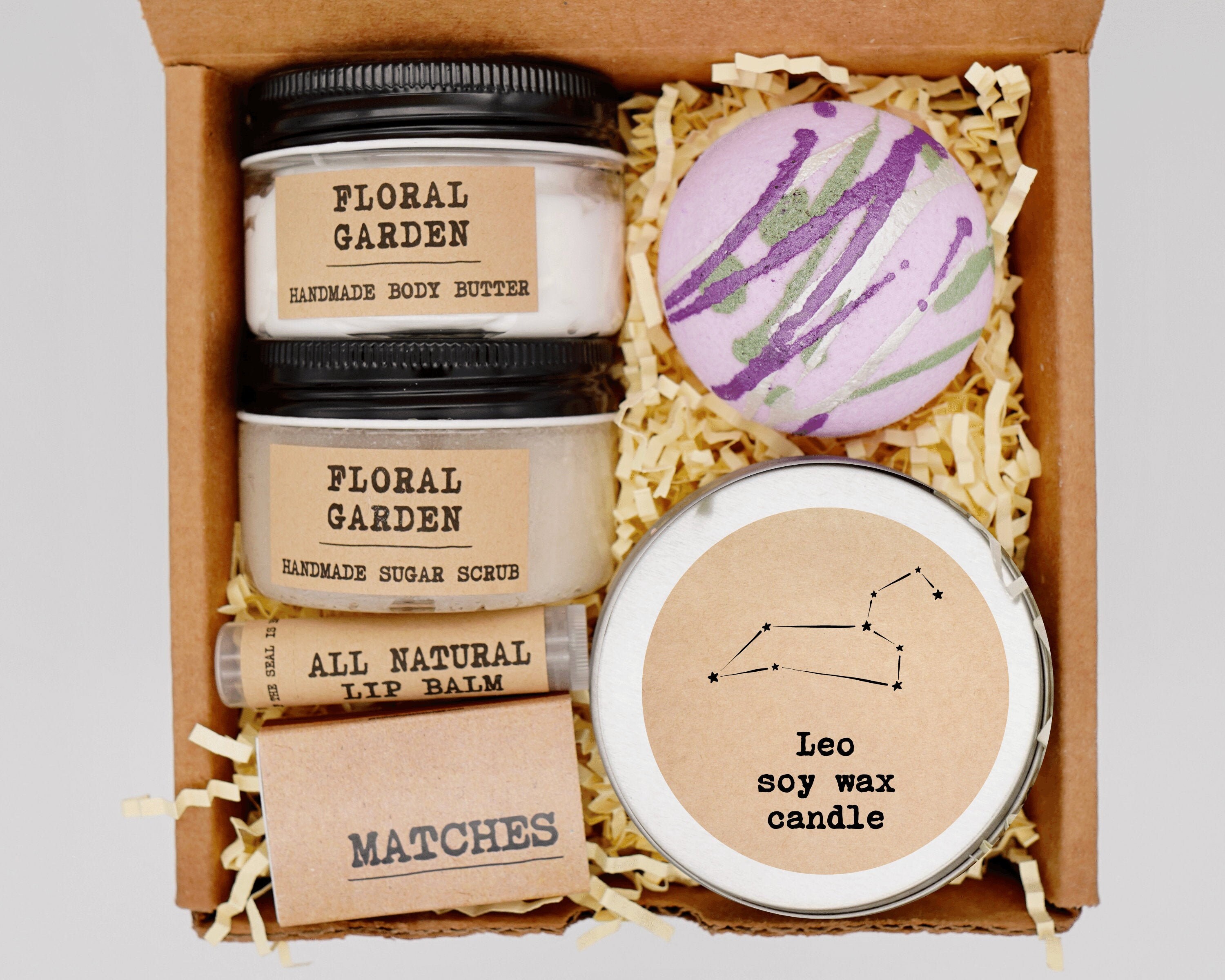 Leo Gift Box Self Care Leo Gift Personalized Leo gift box Etsy
