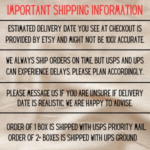 a piece of paper with instructions on how to use shipping information