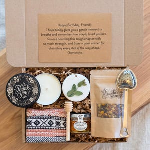 Thank You Gift Basket, Thank You Gifts for Women, Thank You Gift Box For Friend, Thank You Gift Coworker Spa Gift Basket,  tea gift box