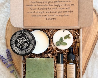 Mental Health Self Care Package for Women - Handmade Spa Gift Box