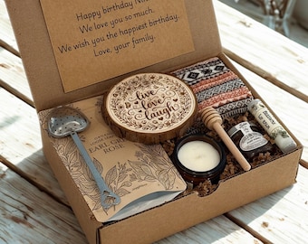 Birthday Tea Gift Box, Personalized Self Care Package for Friend