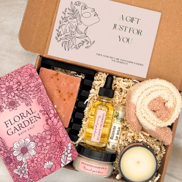 Self care gift box for women, self care kit, spa gift basket, gift baskets for women birthday, spa gift box for women spa gift set for women