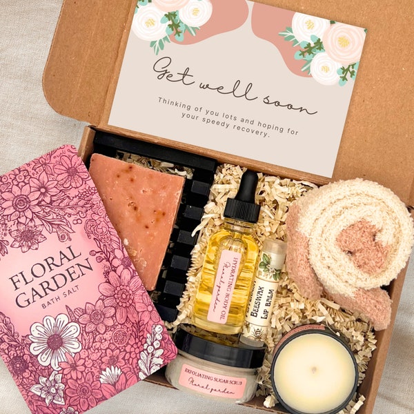 Get well soon care package for women, Thinking Of You, Sympathy, Surgery Recovery, spa gift box for women
