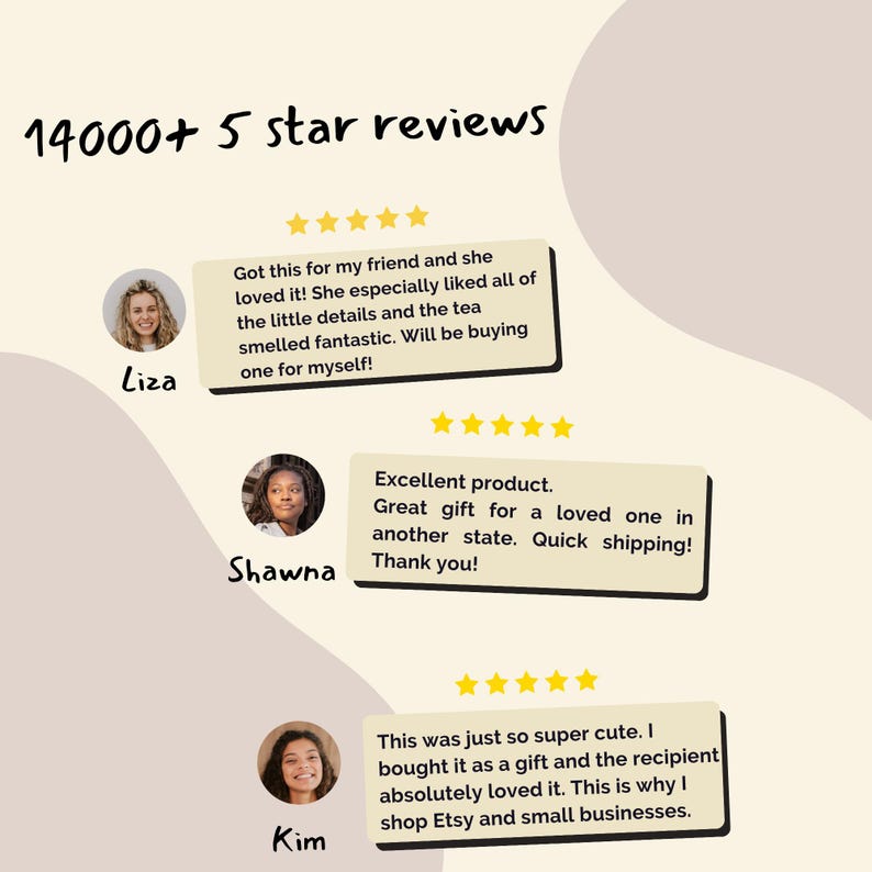 a woman's profile is shown with five stars