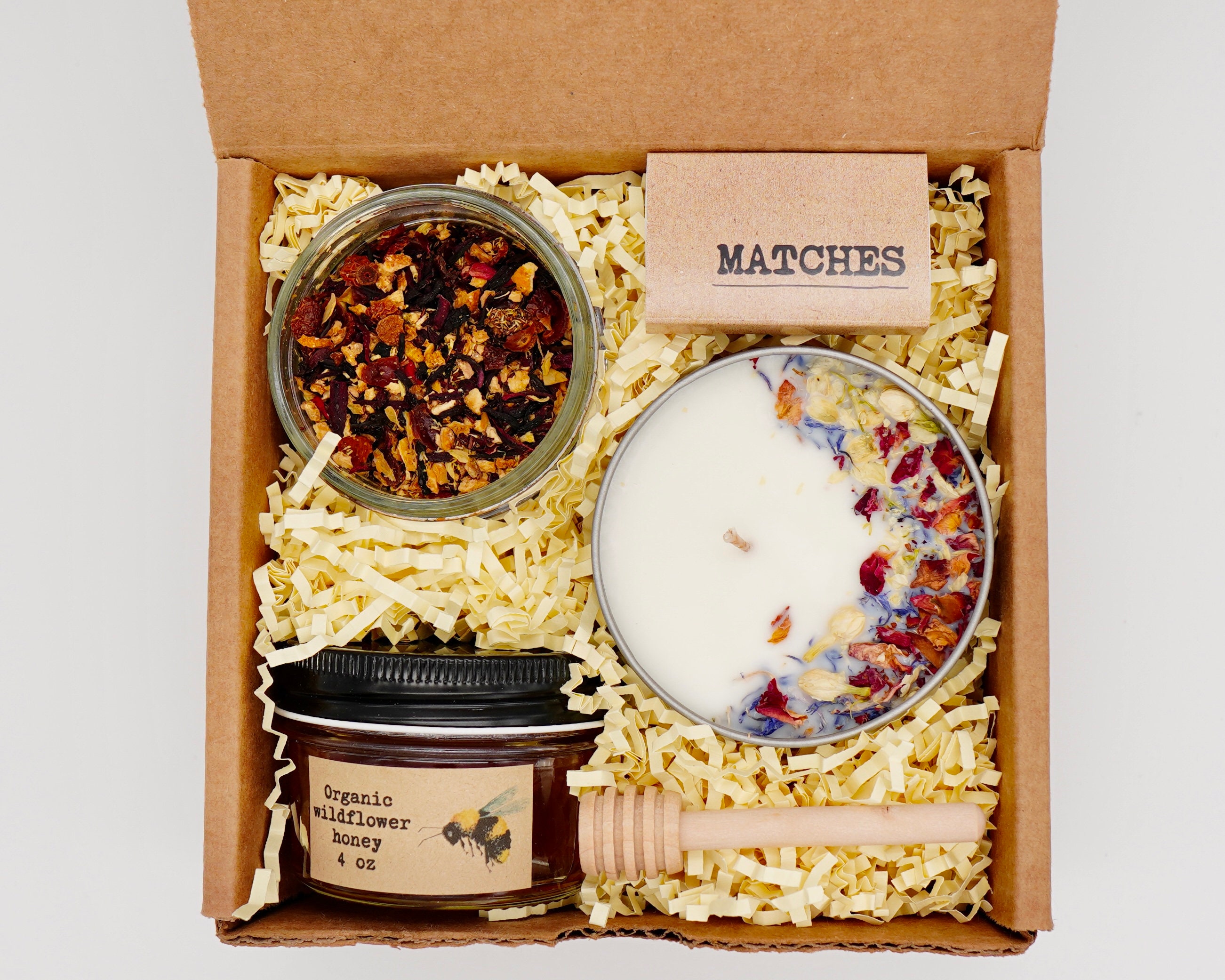 Organic tea gift set gift box with fruit tea set tea gift Etsy