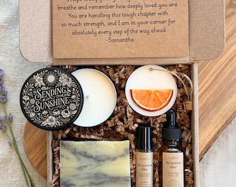 Self Care Gift Box, Handmade Spa Kit, Cozy Relaxation for Women