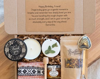 Teacher Thank you Gift Box | Teacher Appreciation Gift| Unique Teacher Gifts| Personalized Teacher hygge gift box for women, tea gift box