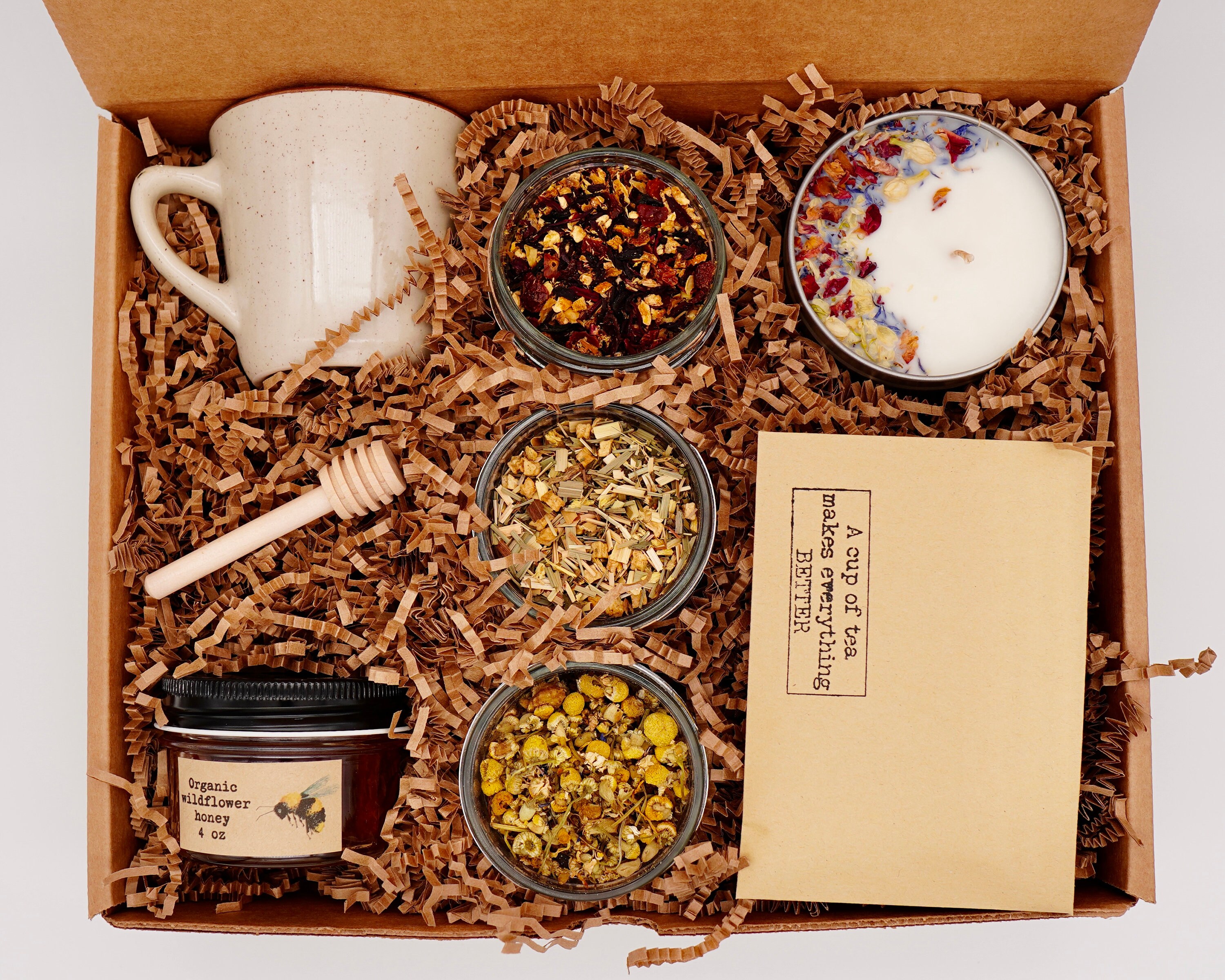 Organic tea gift set gift box with fruit tea set tea gift Etsy