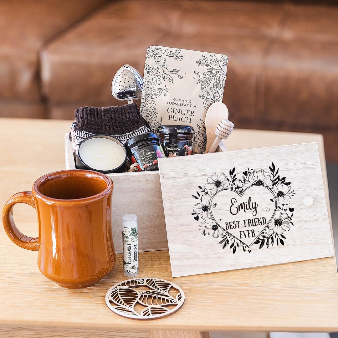 Best Friend Gift Box, Basket for BFF, Birthday Gift Set, Self Care ...