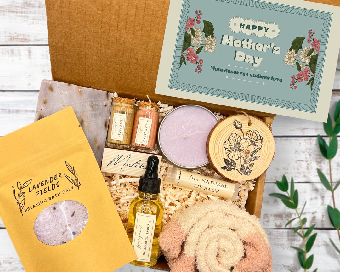 Personalized Mothers Day Spa Gift Box for Women Self Care Etsy