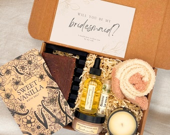 Bridesmaid Proposal Box Personalized Gift Spa gift box for women Will You Be My Bridesmaid Box Spa gift Set