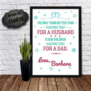 Cartão para marido, cartão de futuro pai, presente da esposa, cartão de design personalizado, cartão de marido amoroso, cartão personalizado, pôster de pai amoroso, melhor pai
