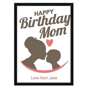 Personalisierte Mama Geschenke, bestes Geschenk für den Geburtstag Ihrer Mutter, Mama Geschenk von Tochter oder Sohn - Mama Kuss