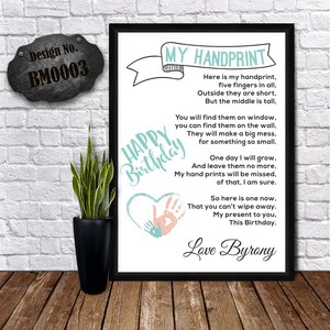 Regalo di poesia PERSONALIZZATO, stampa con cornice di poesia per mamma, biglietto di compleanno, regalo fatto a mano per mamma – Un regalo perfetto per nonna, sorella, fidanzata