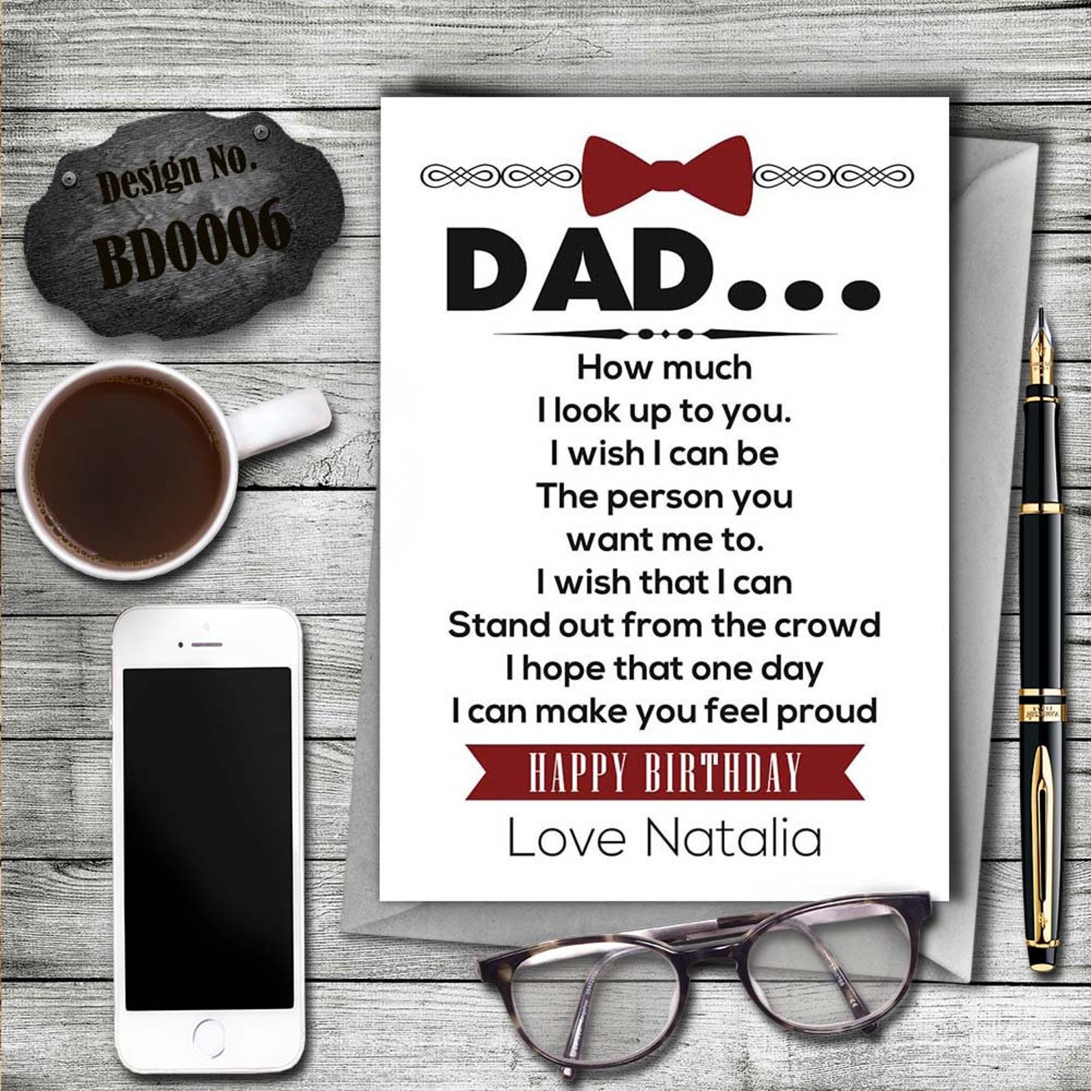 HAPPY BIRTHDAY PAPA Gift for Father Papa Birthday Prints Etsy