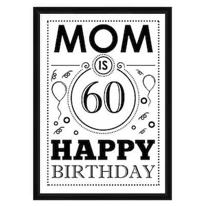 40e 50e 60e 70e moeder verjaardagskaart - gepersonaliseerd cadeau voor haar mama van dochter zoon