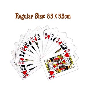 Cartas de jogar de tamanho normal padrão para jogar bridge, pôquer, jogos de whist, jogos de festa e truques de mágica. Espetáculos de palco - 52 cartas de baralho