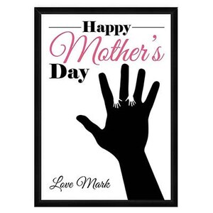 Feliz Día de la Madre – Colgante de póster impreso, Recuerdo, Tarjeta regalo – Cartel de mano – Regalo de Navidad para mamá, mamá, mami, nan