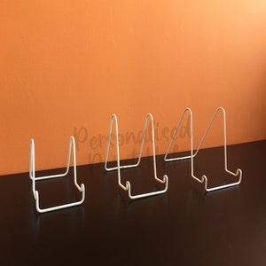 Double Curve Steel Metal Plate Disk Dish Bowl Display Stability Stand Holder Mount 4853N