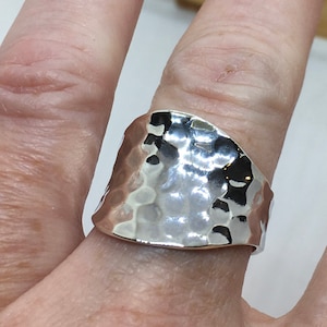 Sterling Silver Hammered Ring