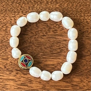 Freshwater Leather Bracelet