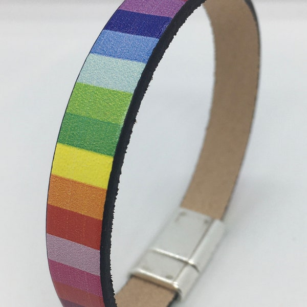 Pride Leather Wrap Bracelet
