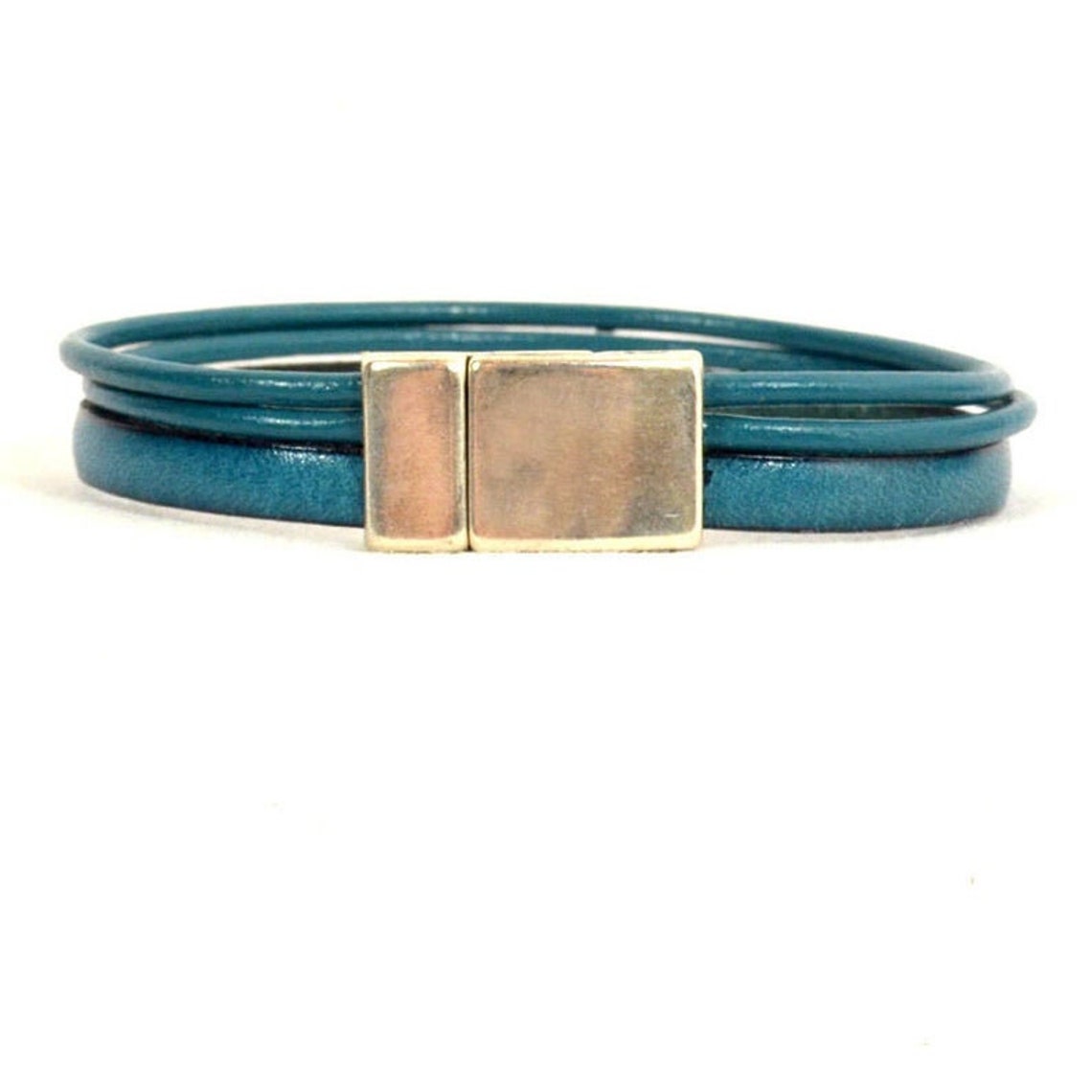 Anxiety Disorder Awareness Bracelet Teal 5mm Flat and 2mm Etsy