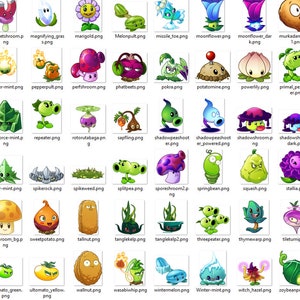 400+ Plant and Zombie Clipart Bundle, Plants Vs Zombies Heros, Plants ...